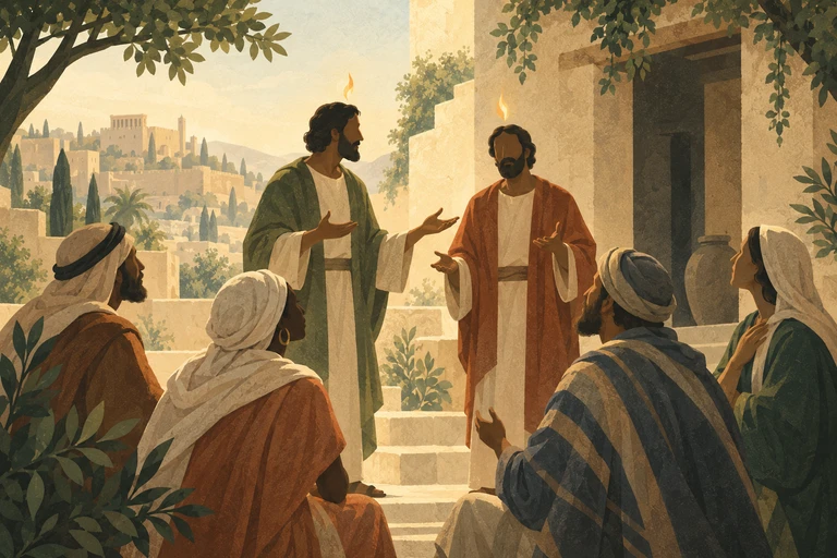 The nations hear the disciples at Pentecost