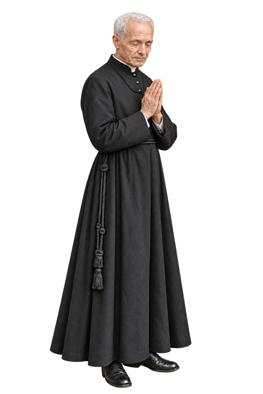 Saint Brother André in prayer.
