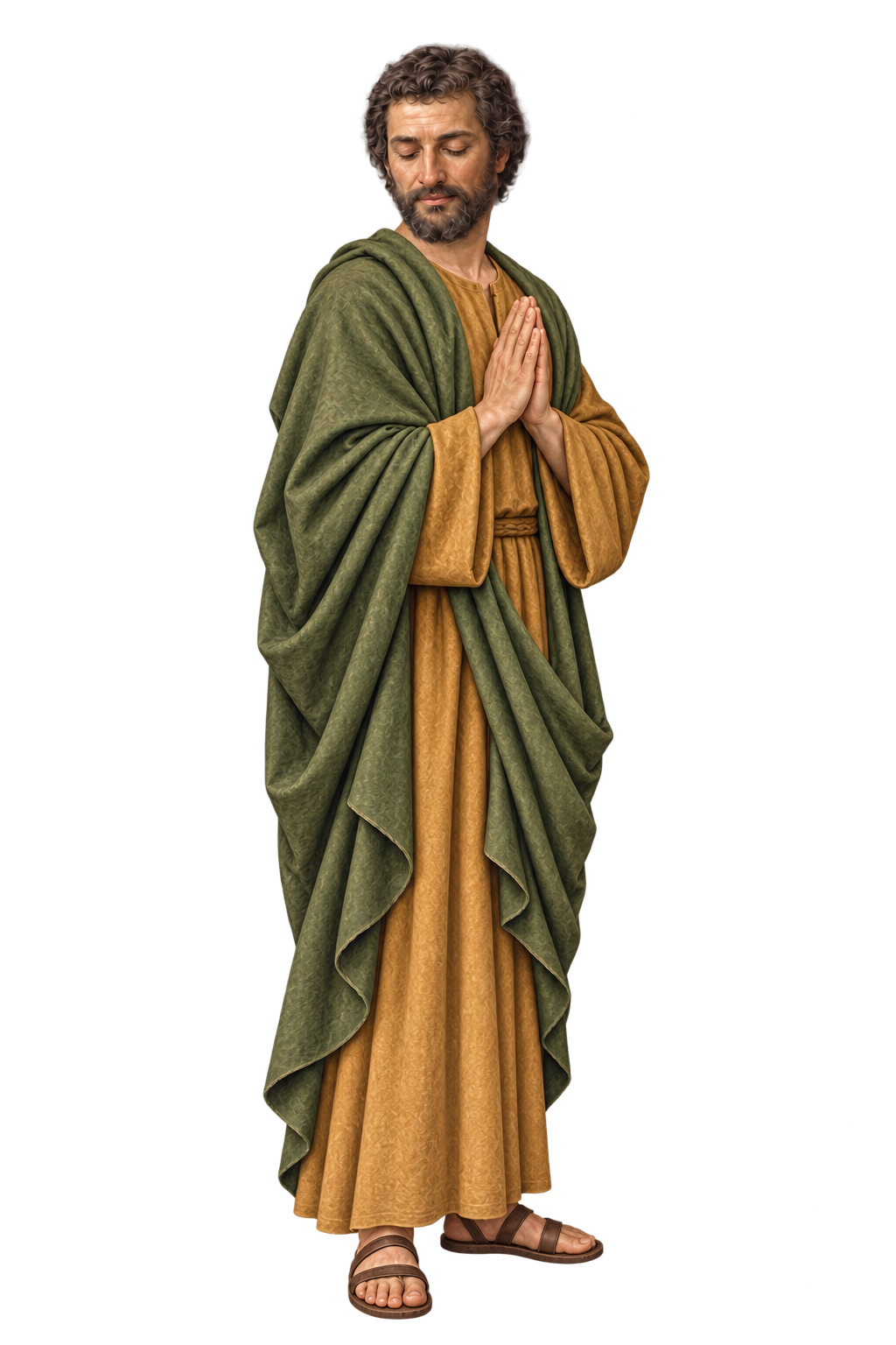 Saint Joseph in prayer.